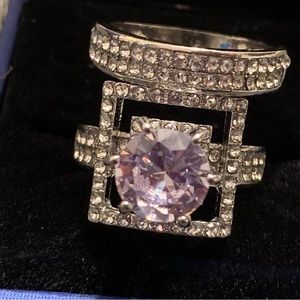 Beautiful wedding and engagement ring Sterling silver